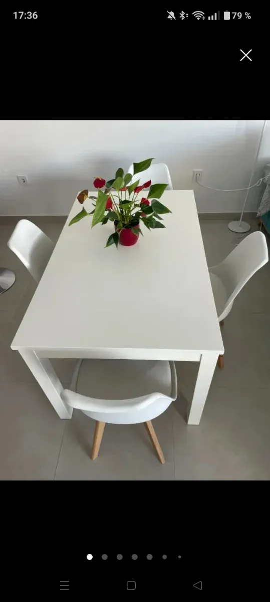 Mesa extensible Ikea blanca