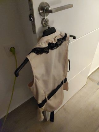 Morgan Top sin mangas volantes talla M