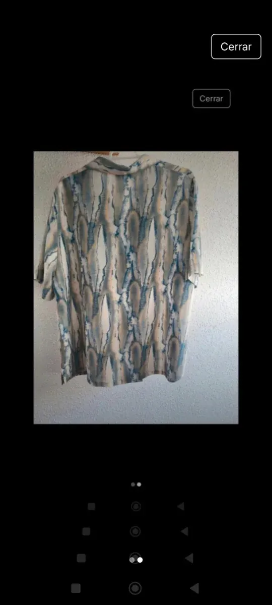 Camisa vintage manga corta