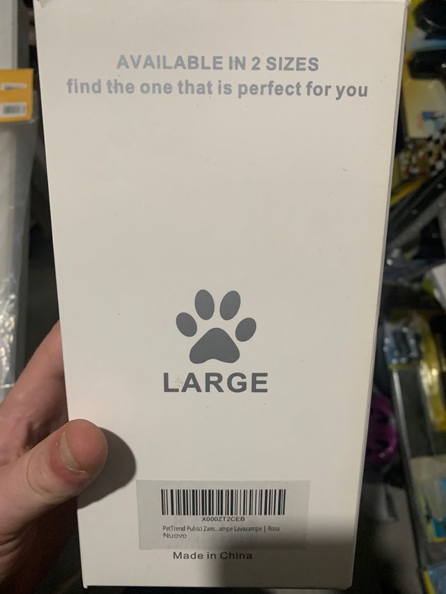 Pulisci zampe cane rosa