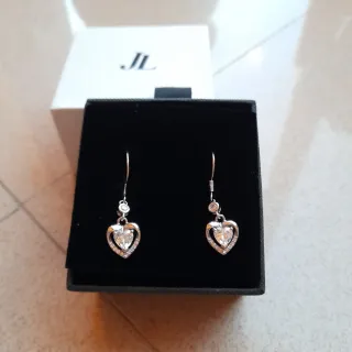 Pendientes Plata Corazón Diseño Italiano