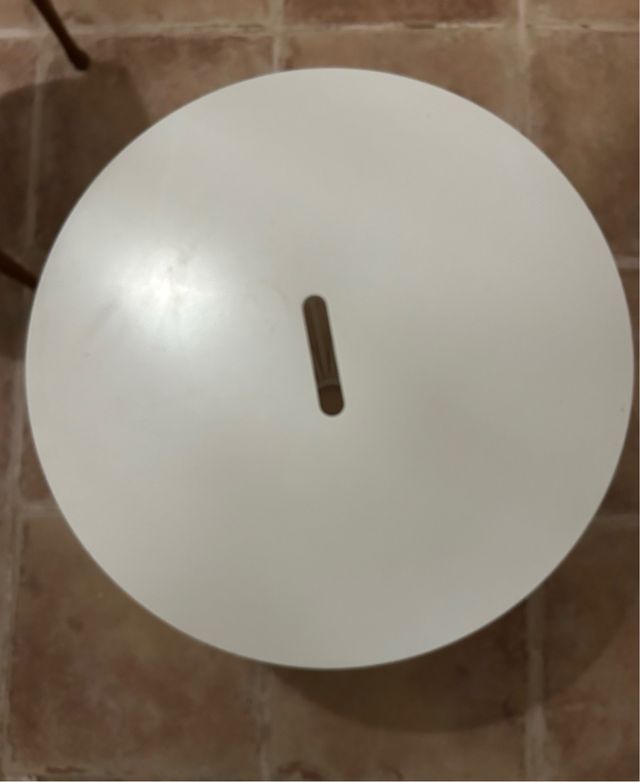 Tavolo laterale rotondo bianco