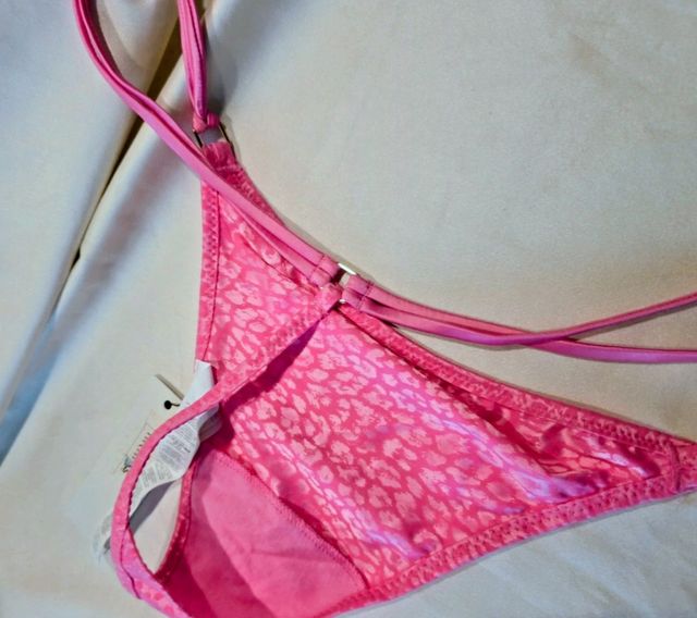 Tanga Rosa Estampado Animal Print Talla L