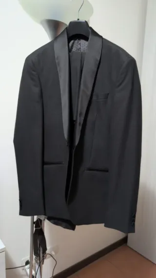 Abito elegante nero taglia 46 isaac Dewhirst