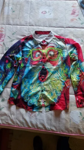 Camisa Navideña Santa Claus Talla M