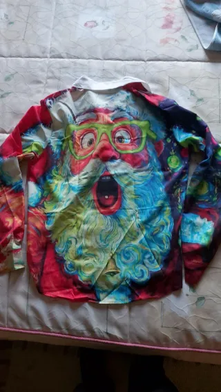 Camisa Navideña Santa Claus Talla M