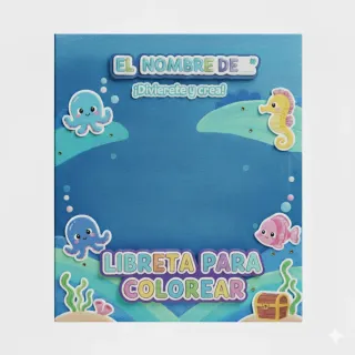 Libreta para colorear para público infantil.