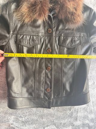 Giacca Pelle Donna Anna Paola con Pelliccia