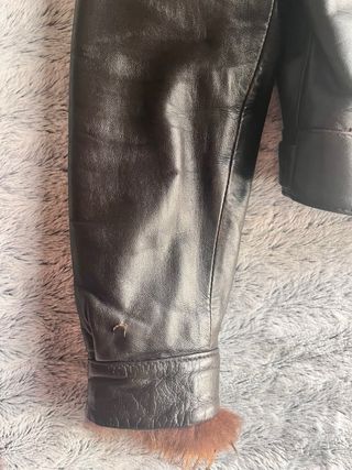 Giacca Pelle Donna Anna Paola con Pelliccia