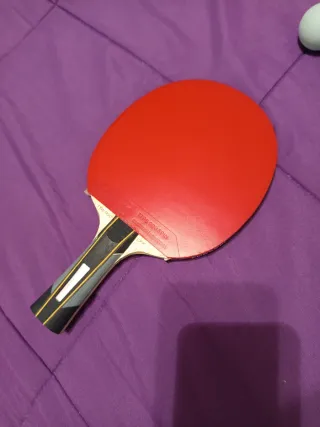Raqueta Ping Pong Pongori + 5 Bolas + Funda