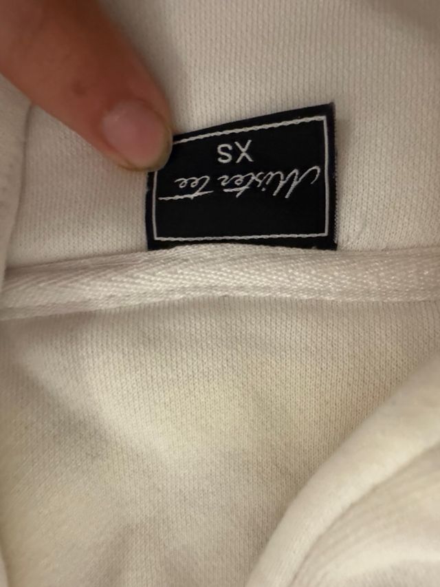 Sudadera Mister Tee blanca con estampado