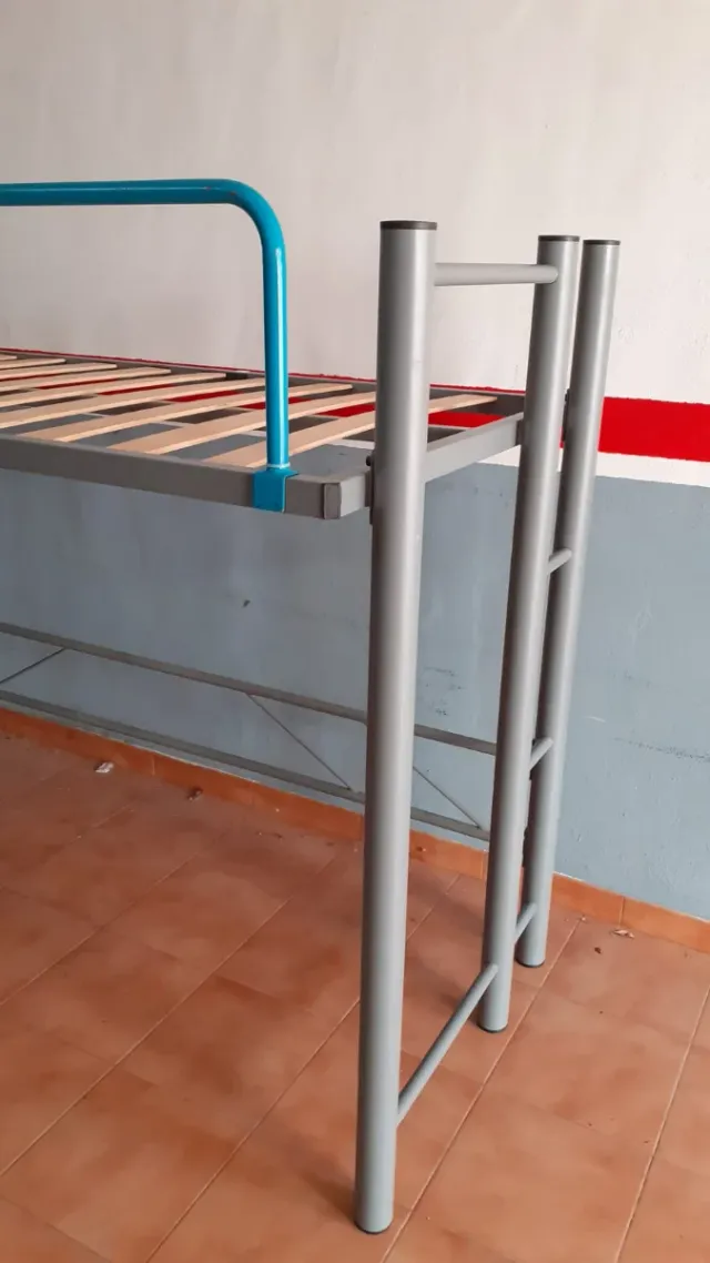 Estructura litera metálica cama de 90. desmontable