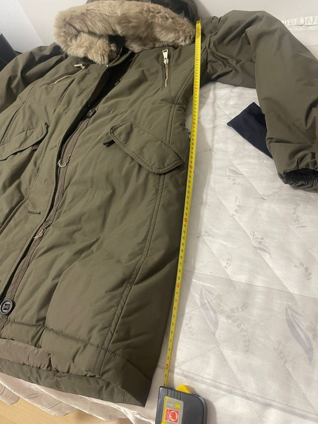 Abrigo Massimo Dutti verde talla M