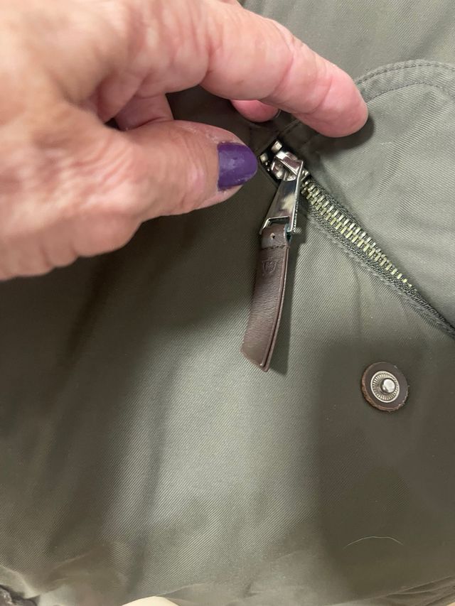 Abrigo Massimo Dutti verde talla M