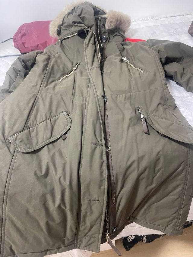 Abrigo Massimo Dutti verde talla M