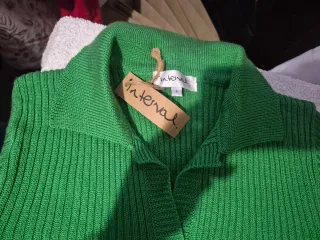 Blusa de punto verde