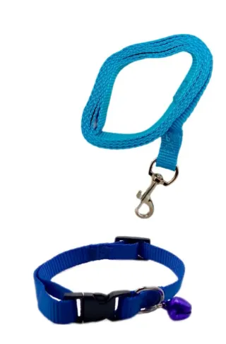 Set collare taglia XS e guinzaglio per cani.