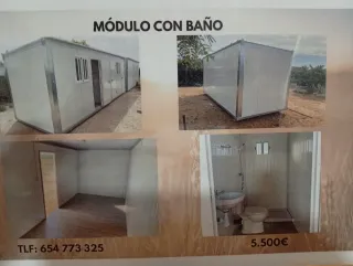 Módulo con baño nuevo