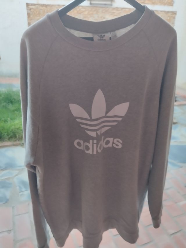 Sudadera Adidas Gris Caballero