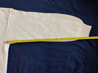 Maglione in cotone unisex bianco