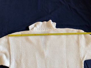 Maglione in cotone unisex bianco