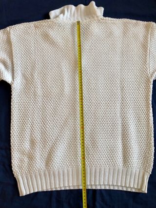 Maglione in cotone unisex bianco