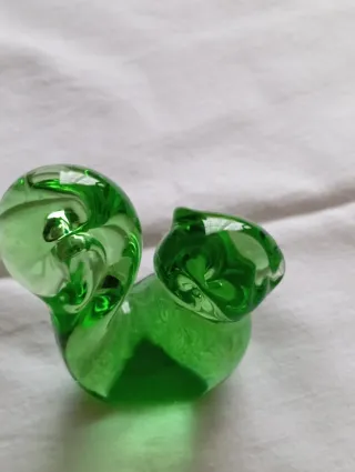 Lote Figura gato cristal Murano antigua y otras 3