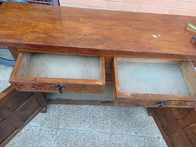 Mueble recibidor de madera