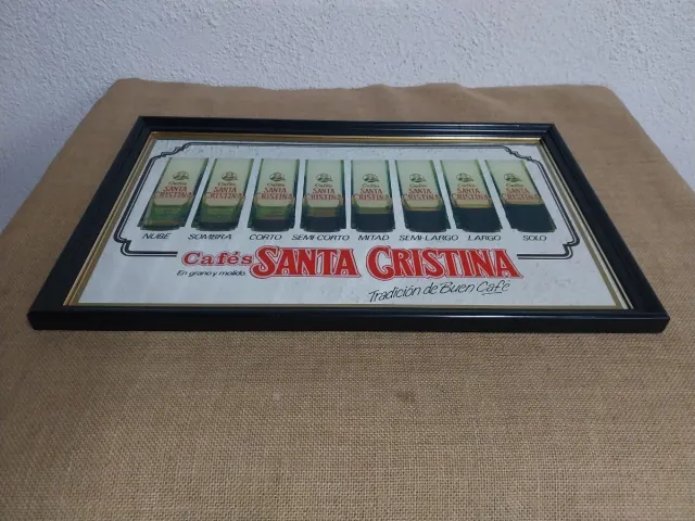 Cuadro Espejo Cafés Santa Cristina Vintage