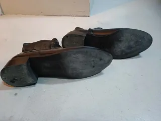 Botines Wonders Piel Negra Mujer