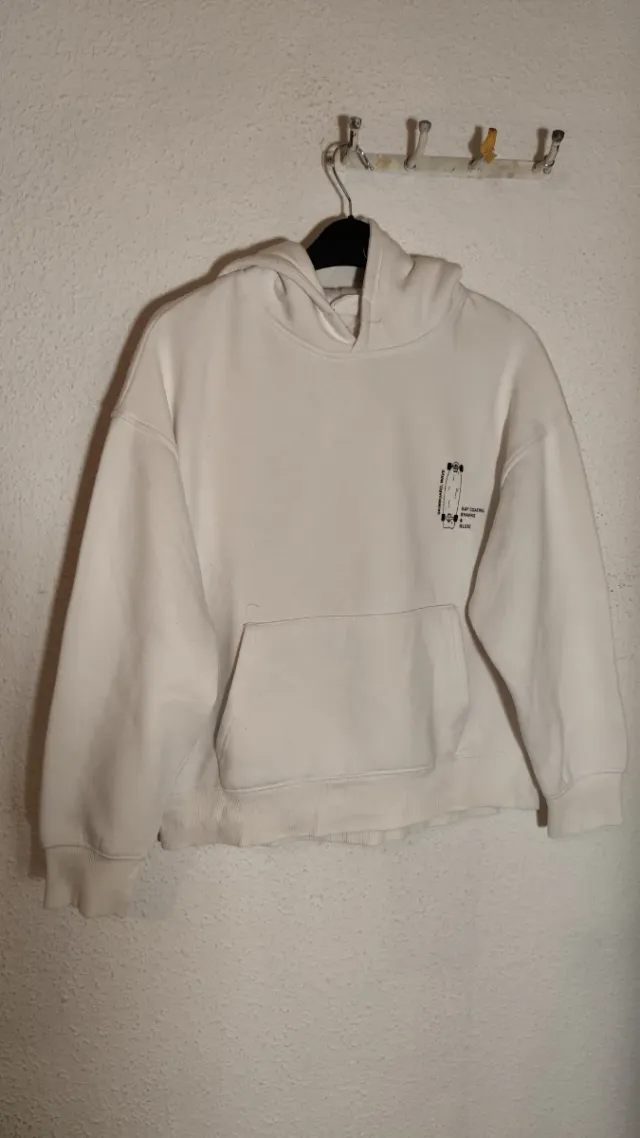 Sudadera infantil blanca