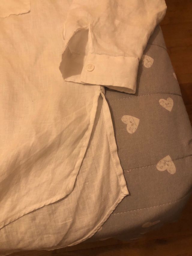 Camisa blanca Zara Lino