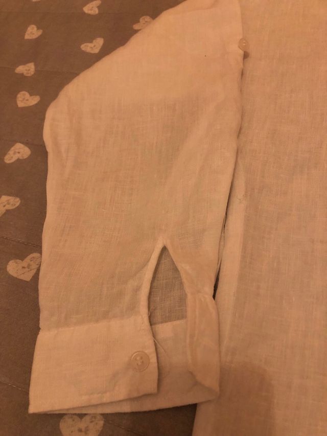 Camisa blanca Zara Lino