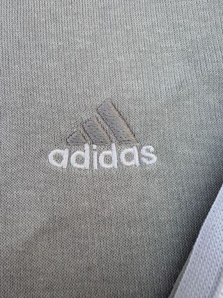 Adidas Sweathoodie Vintage Y2K Grey Athletic Retro