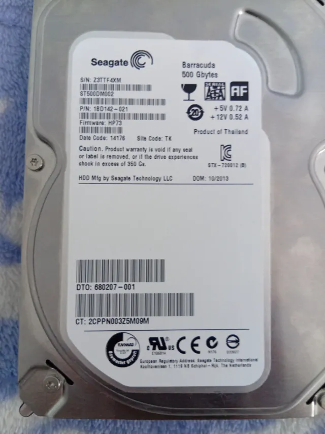 Disco Duro Seagate 500GB