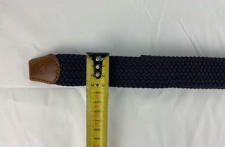 Cinturón elástico trenzado azul marino