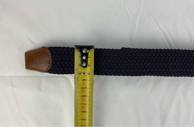 Cinturón elástico trenzado azul marino