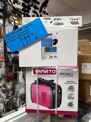 Soldadora Yamato WKS 145 + Electrodos + Casco