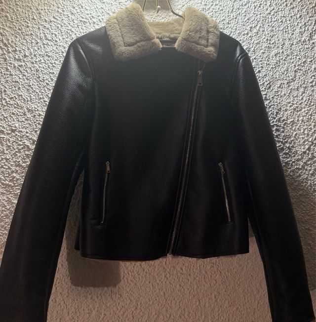 Abrigo corto Tiffosi Negro/Beige