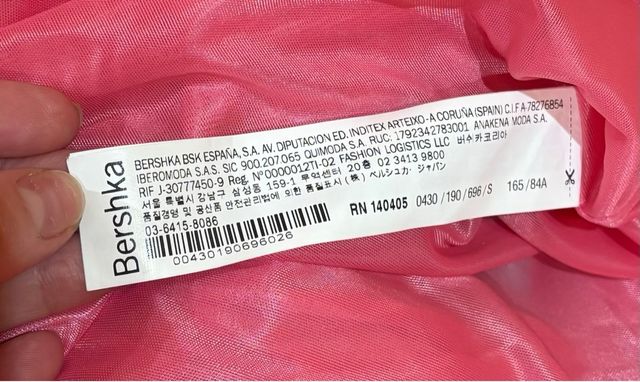 Vestido largo rosa Breska S