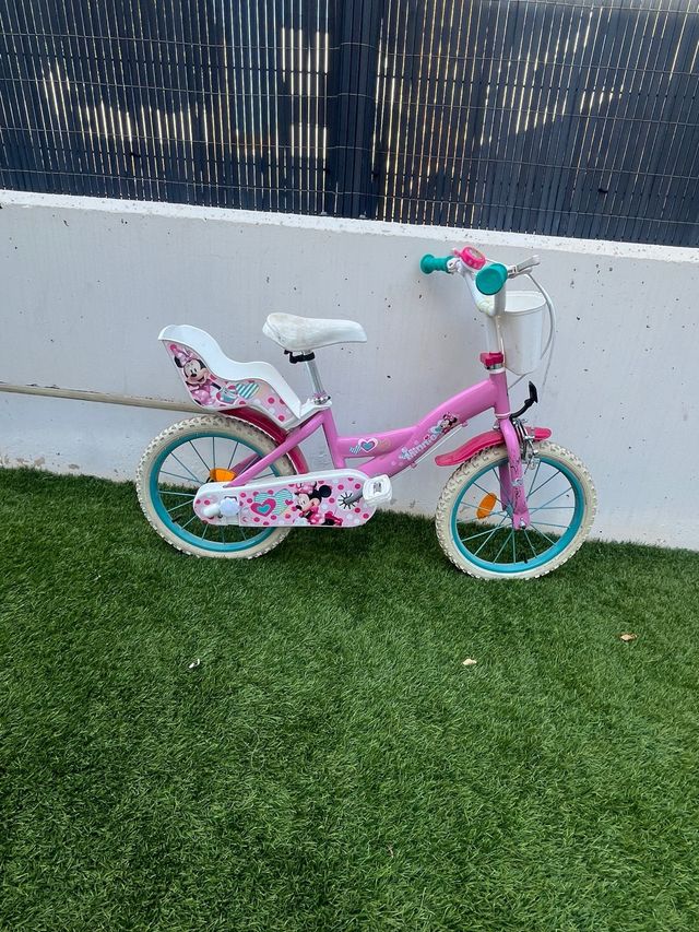 Bicicleta infantil Minnie Mouse 16 pulgadas
