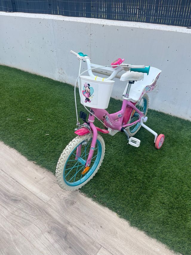 Bicicleta infantil Minnie Mouse 16 pulgadas