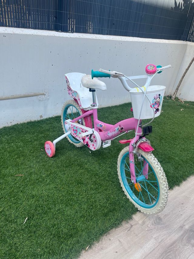 Bicicleta infantil Minnie Mouse 16 pulgadas