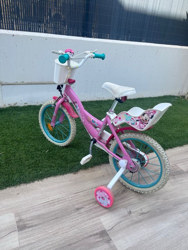 Bicicleta infantil Minnie Mouse 16 pulgadas