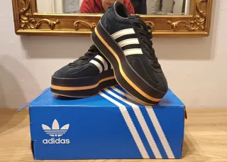 Adidas Gazelle Donna Platform Nere Oro Nuove.