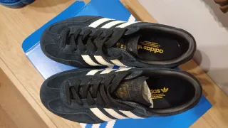 Adidas Gazelle Donna Platform Nere Oro Nuove.