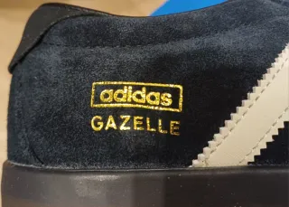 Adidas Gazelle Donna Platform Nere Oro Nuove.