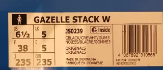 Adidas Gazelle Donna Platform Nere Oro Nuove.