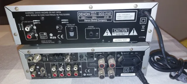 Equipo Hifi Denon DCD-F107 y DRA-F107 DAB