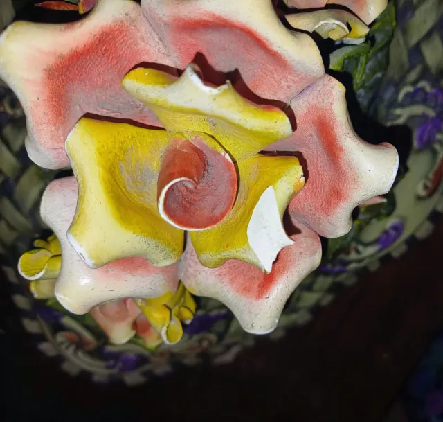 Sopa de Flor Cerâmica Vintage